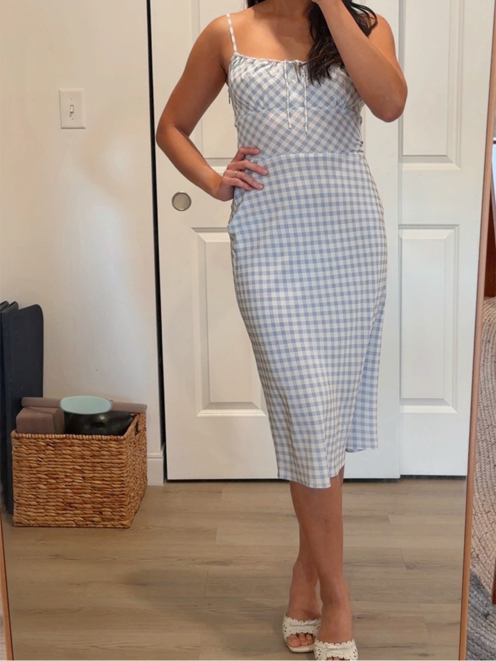 Réalisation Par Elsa Dress in Blue Gingham